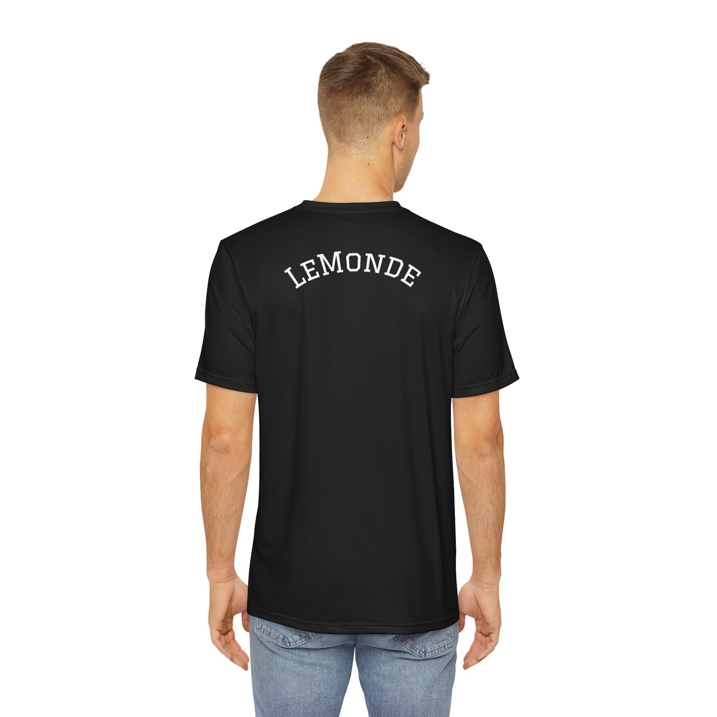 Men's Polyester Tee - Stylish LeMonde Graphic T-Shirt for Everyday Wear