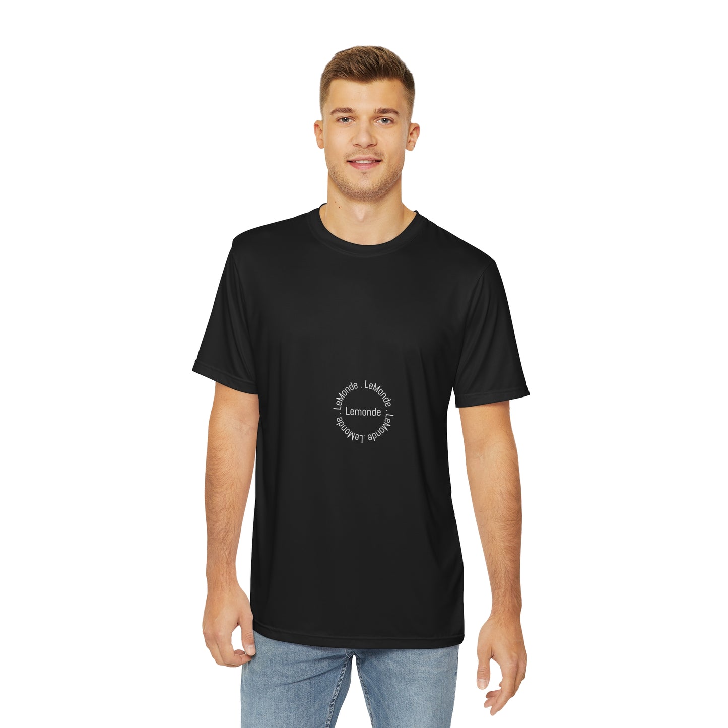 Men's Polyester Tee - Stylish LeMonde Graphic T-Shirt for Everyday Wear